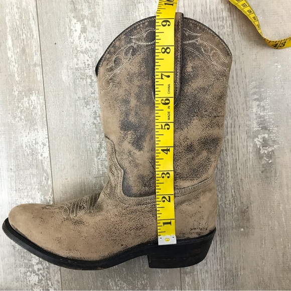 MIZ MOOZ Kactus Western Cowboy Boots Size 6 Rustic Distressed - Picture 10 of 12